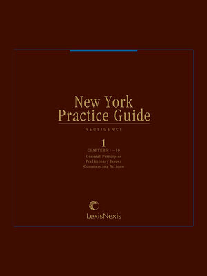 cover image of New York Practice Guide: Negligence